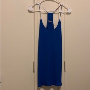 Blue Racerback Tank Top